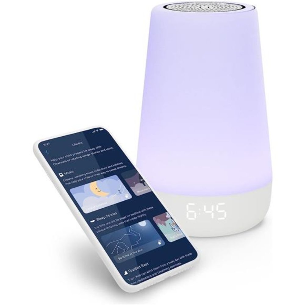 Baby Sound Machine, Night Light |2nd Gen |Sleep Trainer,Time-to-Rise Alarm Clock